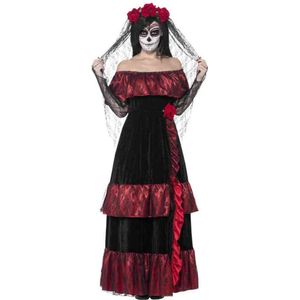 SMIFFYS - Mexicaanse bruid Halloween kostuum voor vrouwen - XL - Volwassenen kostuums