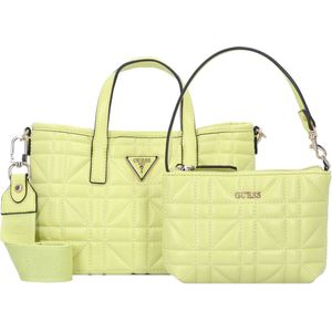 Guess Medium Crossbodytas / Schoudertas Dames - Latona - Logo Print - Groen