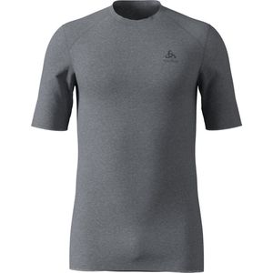 Odlo Men Shirt s/s crew neck WARM grey melange Maat L