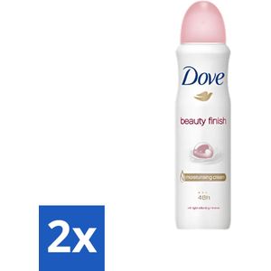 Dove - Deodorant - Spray Beauty Finish - Soepel en verzorgend - 250 ml - Voordeelverpakking - 2 stuks