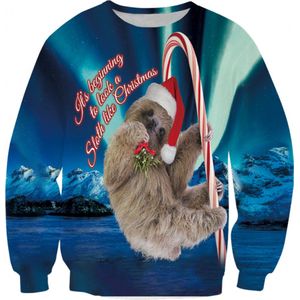 Looking a sloth like christmas - Luiaard Foute kersttrui - Maat: L - Kerstmis trui - Heren kersttrui - Dames kersttrui - Foute kersttruien - Kerst outfit - Kerstkleding - Lelijke kersttrui - Gekke kersttrui -