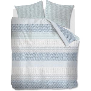 Ambiante Laine dekbedovertrek - Lits-Jumeaux - 240x200/220 - Blauw Grijs