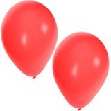 Bellatio Decorations ballonnen - 25 stuks - rood - 27 cm - verjaardag