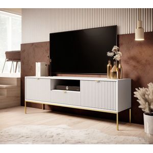 Meubella - TV-Meubel Navil 2 - Wit - 154 cm