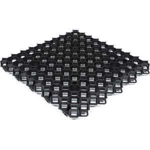 Grindmatten | 5 stuks | Per 1,8 m² | Zwart | 60x60cm | Dikte 4 cm