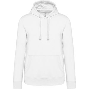 Kariban Hoodie met Capuchon en Kangoeroezak Wit - S