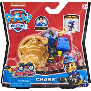 PAW Patrol Moto Pups Chase rescue pup verzamelfiguur + politie badge