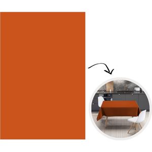 Tafelkleed - Tafellaken - 130x200 cm - Terracotta - Bruin - Palet - Effen - Kleuren - Kleur - Binnen en Buiten