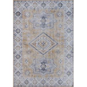 Ikado Vintage tapijt, bedrukt, goudgeel 120 x 180 cm