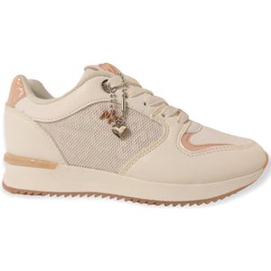 Sneaker Fleur Mini Meisjes - Wit / Roze - Maat 38