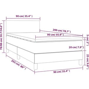 vidaXL-Boxspring-met-matras-fluweel-donkergroen-90x200-cm