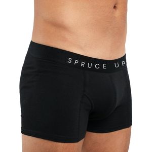 SPRUCE UP - Boxershort heren - Katoen - Boxershort - Onderbroeken heren - Zwart - Maat S