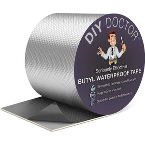 Waterdichte Butyl Tape 100mm x 5m voor Dak- en Lekkage Repareerwerkzaamheden