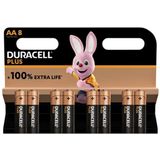 Duracell Alkaline Plus AA Batterijen - 8 stuks