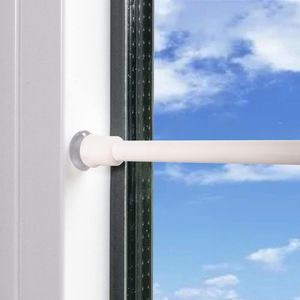 Klemstangen voor gordijnen - Uittrekbare telescoopstang zonder boren (50-80 cm) - 3 stuks