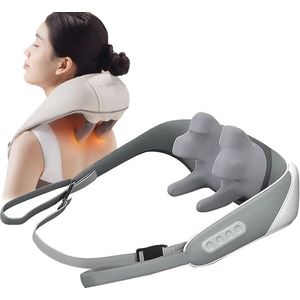 Elektrische Shiatsu Massageapparaat voor Nek en Schouders met Warmte - Spierontspanning en Vermoeidheid Verlichting