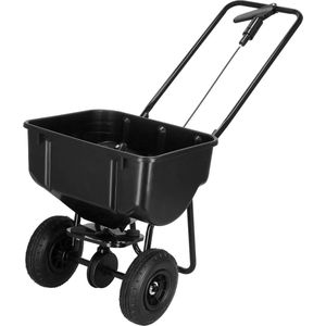 Springos Strooiwagen | Tuin | Mest | Zwart | 25 kg