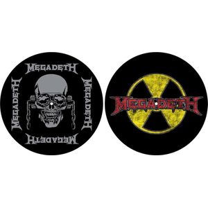 Megadeth - Radioactive Platenspeler Slipmat - Set van 2 - Multicolours