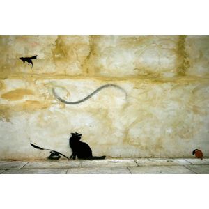 BANKSY Cat and Mouse Canvas Print