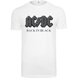 Merchcode AC/DC - Back In Black Heren T-shirt - L - Wit