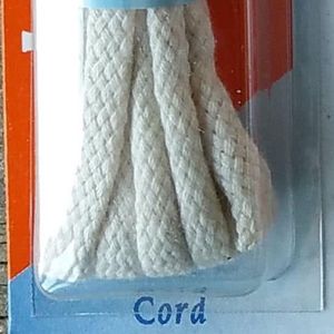 1 paar creme veters 3 mm x 90 cm - Rond Cord 100% katoen schoenveter 64_90_100