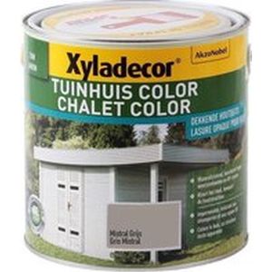 Xyladecor Tuinhuis Color - Houtbeits - Mistral Grijs - Mat - 2,5L