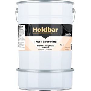 Holdbar Trap Topcoating Antislip Zijdeglans 10 Kg - Glashelder - Transparant - Trapverf - Slijtvast - Gemakkelijk Schoonmaken - Bestand tegen zware belastingen - 2 Componenten - Mat, Zijdeglans en Hoogglans