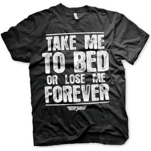 Top Gun Heren Tshirt -2XL- Take Me To Bed Or Lose Me Forever Zwart