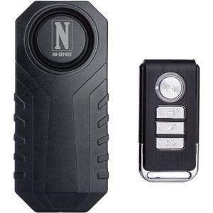 NO-EFFORT Alarmsysteem voor Fiets – 113 dB - Fatbike – Scooter – Motor – Fietsalarm met Afstandsbediening – Alarm voor Motor – Waterdicht – Anti Diefstal Alarm Systeem