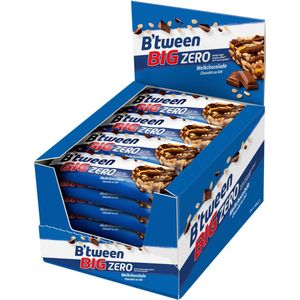 B'tween BIG Zero Melkchocolade - Tussendoortje - Mueslireep - 24 stuks x 40g - Voordeelverpakking
