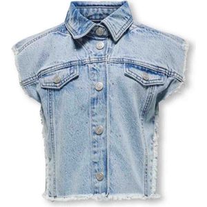 Kids Only - Gilet Cobain - Light Blue Denim - Maat 164