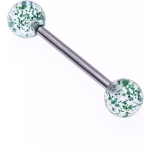 Tong Piercing - Glitter Groen
