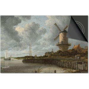 Inductie beschermer 60x52 - afdekplaat inductie mat - Dietrix Kookplaat beschermer - DELUXE - Oude Meesters - van Ruisdael Molen Wijk bij Duurstede
