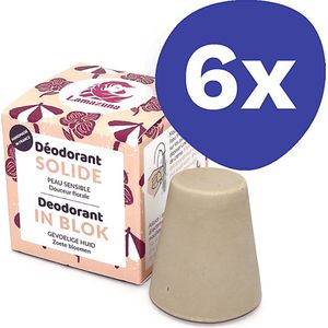 Lamazuna Deodorant Blok - Zoete Bloemen (6x 30ml)