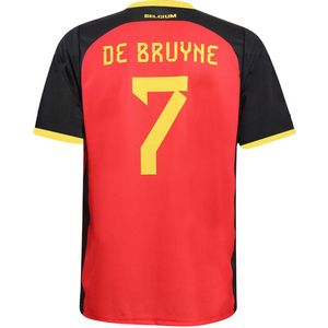 Belgie Voetbalshirt De Bruyne Thuis - EK 2024 - Voetbalshirts Kinderen - Jongens en Meisjes - Sportshirts - Volwassenen - Heren en Dames-116