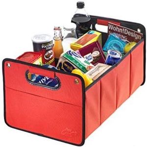 Robuuste kofferbaktas van polyester met stevige bodem - Praktische opvouwbare box voor de auto - Klapbox kofferbak Box Organizer Autobox Tas Auto kofferbak Accessoires mand personenauto
