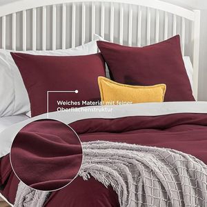 Bedding Duvet Cover Set - Soft Microfiber Duvet Cover200 x 200 cm with 80 x 80 cm Pillowcase