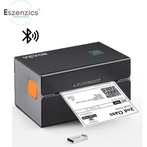 Eszenzics™ Thermische Labelprinter EZ Premium - Professionele Labelmaker- 300Dpi - Tot 108mm - Bluetooth en USB - Zeer snel en scherp - Incl uitgebreide accessoires