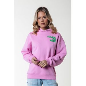 Colourful Rebel Logo Wave Puff Clean Oversized Hoodie - XS