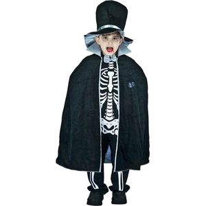 Skelet kostuum - Goochelaar - Halloween - Carnavalskleding - Carnaval kostuum - Jongens - 7 tot 9 jaar