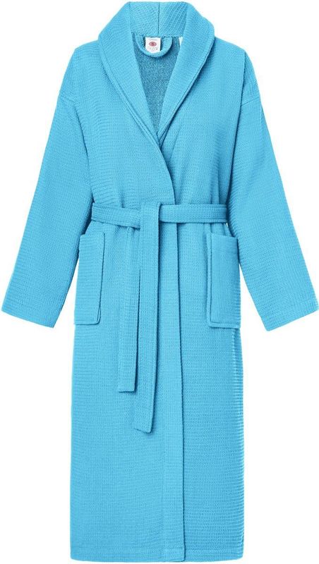 Ladeheid Dames Badjas met Capuchon - Wasmachine bestendig - Katoen - LA-LA40-227-DG - Türkis (M16) - S