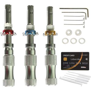 3-delige Koperen Lock Pick Set met Slotenmaker Tool Kit voor Beginners