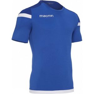 Sportshirt korte mouwen, Macron Titan, Royal blauw/Navy blauw/Wit, maat M