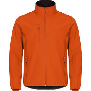 Clique Classic Softshell Jacket Dieporanje maat XL
