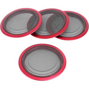 Deur Luidspreker Audio Speler Cover Trim - Rode Auto Luidspreker Cover Ring - Passend voor 3/4 Serie GT F30-F36 13-19 .