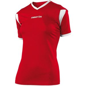 Sportshirt dames, Macron, Rood/Wit, Maat XL