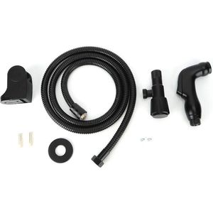 G1 / 2 Zwart RVS Handheld Toilet Bidet Sproeierset Bevestiging Badkameraccessoire - Voor Bidetkraan功能