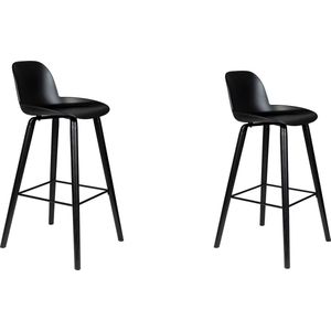 Zuiver Albert Kuip Barkruk 75 cm Zwart - Set van 2