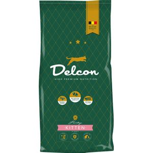 Delcon Kattenvoer - High Premium Kittenvoer 1,75kg - Droogvoer voor Kitten - Speciaal Samengesteld voor Jonge Katten