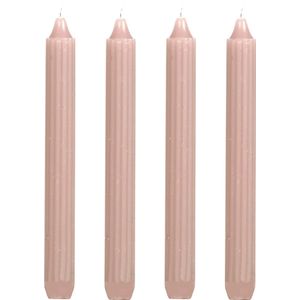 Comforder Potlood kaarsen Roze - Set van 4 Dinerkaarsen 20cm